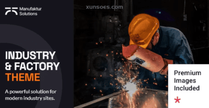 Manufaktur Solutions Industry and Factory Theme 1.0.1 GPL Theme