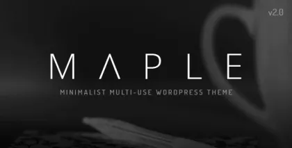 Maple | Clean Minimal Multi-Purpose WordPress Theme 5.2 GPL Theme
