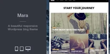 Mara Beautiful Photo WordPress Blog Theme 2.4.81 GPL Theme