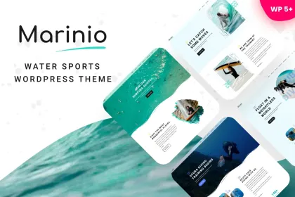 Marinio Surfing Scuba Diving WordPress Theme 1.05 GPL Theme