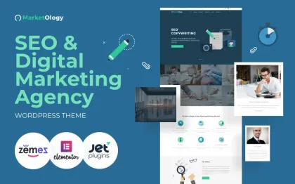 MarketOlogy SEO and Marketing Agency Responsive WordPress Theme 1.0.0 GPL Theme