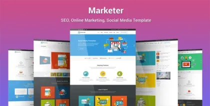 Marketer SEO, Online Marketing, Social Media WordPress Theme 1.2.6 GPL Theme