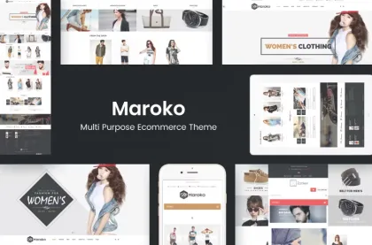 Maroko Responsive WordPress Fashion Theme 1.4.0 GPL Theme