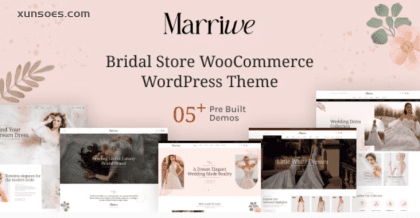 Marriwe Bridal Store WooCommerce WordPress Theme 1.0.3 GPL Theme