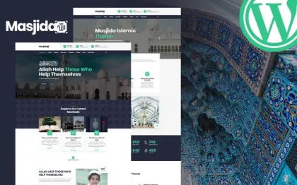 Masjida Islam Mosque WordPress Theme 1.0.0 GPL Theme