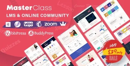 MasterClass LMS Education WordPress Theme 1.1.2 GPL Theme