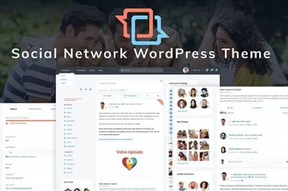 Matebook Social Network WordPress Theme 1.2 GPL Theme
