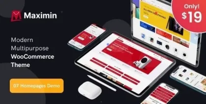 Maximin Modern Multipurpose WooCommerce Theme 1.2.0 GPL Theme