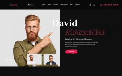 MeLive Personal Portfolio WordPress Theme 1.0.1 GPL Theme