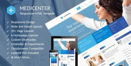 MediCenter Health Medical Clinic WordPress Theme 14.0 GPL Theme
