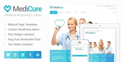 MediCure – Health Medical WordPress Theme 1.1.3 GPL Theme