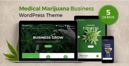 MediGreen Medical Marijuana Dispensary WordPress Theme 1.1.4 GPL Theme