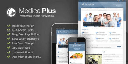 Medical Plus Doctor / Health WordPress Theme 1.10 GPL Theme