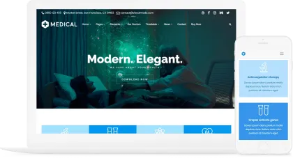 Medical WordPress Theme VisualModo 12.0.2 GPL Theme