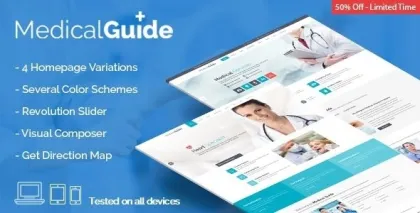 MedicalGuide Health and Dental WordPress Theme 2.1.1 GPL Theme