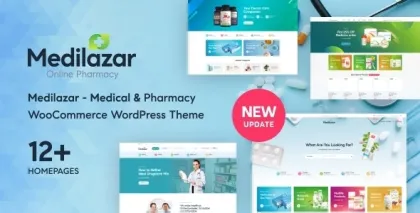 Medilazar Pharmacy Medical WooCommerce WordPress Theme 1.2.3 GPL Theme