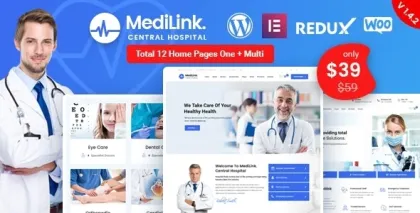 Medilink Health Medical WordPress Theme 1.7.2 GPL Theme