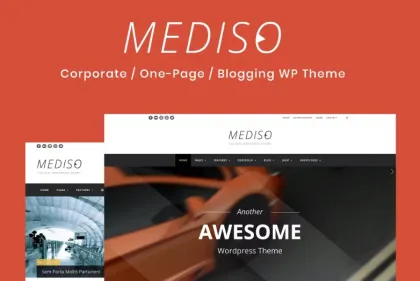 Mediso Corporate / One-Page WordPress Theme 1.3.7 GPL Theme