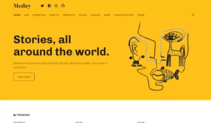 Medley WordPress theme like Medium with EDD shop 1.0.2 GPL Theme