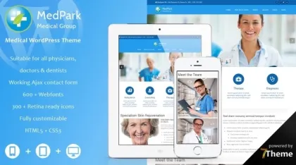 Medpark – Medical WordPress Theme 1.07 GPL Theme