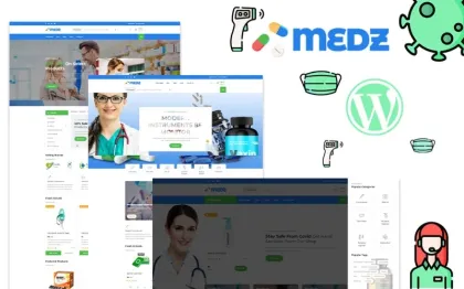Medz Medical Shop and Medical Equipment WordPress Theme 1.0.0 GPL Theme