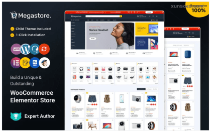 Megastore Multipurpose Elementor WooCommerce Responsive Theme 1.0.0 GPL Theme