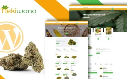 Mekiwana Medical Cannabis Shop WordPress Theme 1.1.2 GPL Theme