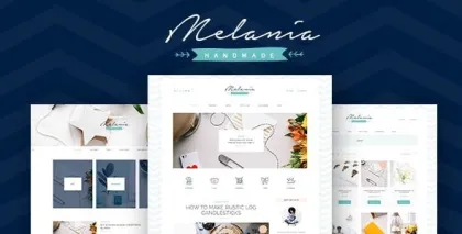 Melania | Handmade Blog Shop WordPress Theme 2.5.0 GPL Theme