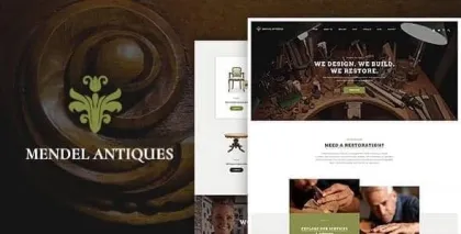 Mendel | Furniture Design Interior Restoration WordPress Theme 1.1.2 GPL Theme