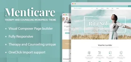 Menticare Therapy and Counseling WordPress Theme 1.5.1 GPL Theme