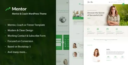 Mentor – Personal Development Coach WordPress Theme 2.3.2 GPL Theme