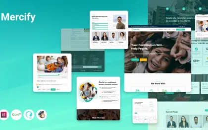 Mercify Nonprofit, Charity, Donation and Fundraising WordPress Theme 1.0.0 GPL Theme