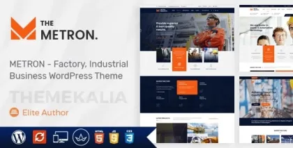 Metron Industry and Construction WordPress Theme 2.4 GPL Theme