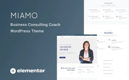 Miamo Multipurpose Business Consulting and Coach WordPress Theme 1.0.0 GPL Theme