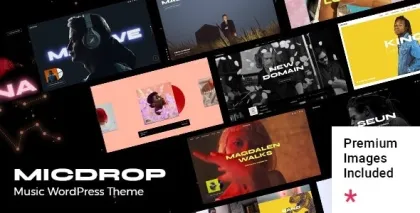 Micdrop Music WordPress Theme 1.1 GPL Theme