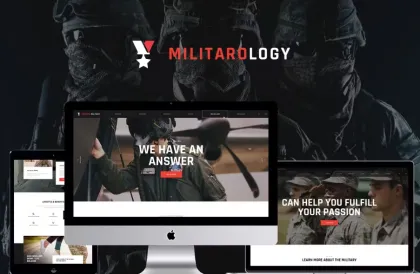 Militarology Masculine WordPress Theme 1.0.6 GPL Theme