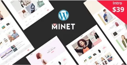 Minet Minimalist eCommerce WordPress Theme 1.9 GPL Theme