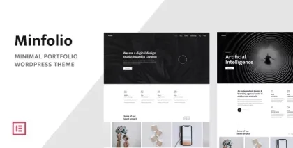 Minfolio Minimal Portfolio WordPress Theme 1.0.2 GPL Theme