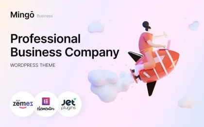 Mingo Professional Business Company WordPress Theme 1.0.1 GPL Theme