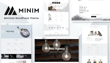 Minim Minimal WordPress Theme 2.6 GPL Theme