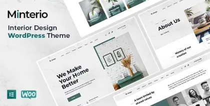 Minterio – Interior Design WordPress Theme 1.2.4 GPL Theme