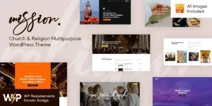 Mission Church Religion Multipurpose WordPress Theme 1.3.1 GPL Theme