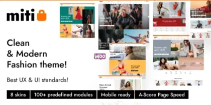 Miti Elementor Fashion WooCommerce Theme 1.1.6 GPL Theme