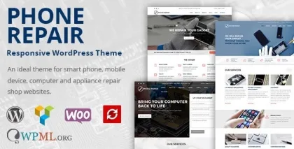MobRepair Mobile Phone Repair Services WordPress Theme 1.10.4 GPL Theme