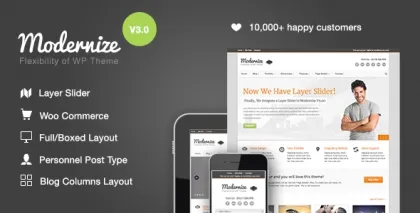 Modernize Flexibility of WordPress 3.4.0 GPL Theme