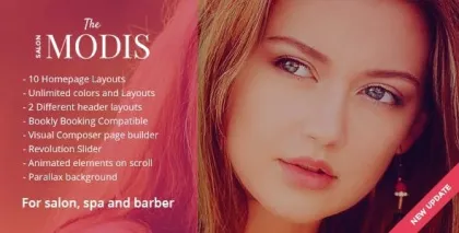 Modis Salon Barber WordPress Theme 1.2.4 GPL Theme