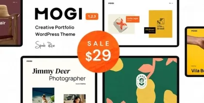 Mogi A Creative Portfolio / Agency WordPress Theme 1.2.3 GPL Theme