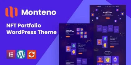 Monteno NFT Portfolio WordPress Theme 1.0.0 GPL Theme
