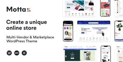 Motta Multi-Vendor and Marketplace WordPress Theme 1.3.5 GPL Theme