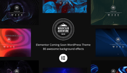 Mountain Elementor Coming Soon WordPress Theme 5.0.0 GPL Theme